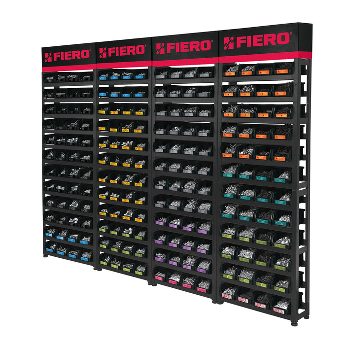 Rack modular con tornillos, 192 gavetas