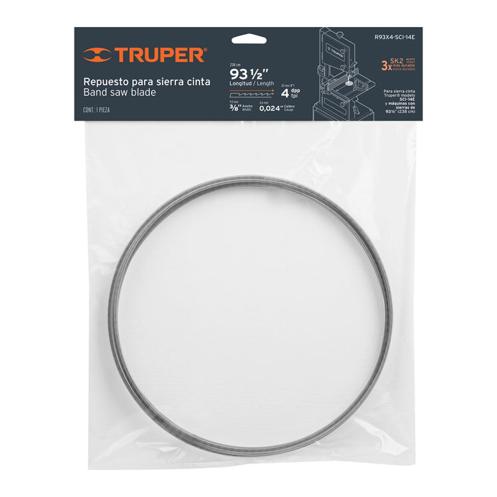 Repuesto para sierra cinta SCI-14E, 93' x 4 dpp, TRUPER
