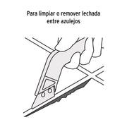Raspador de lechada con cuchillas de 2', TRUPER