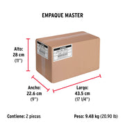 Rollo de rafia de 2045 m color blanco calibre 2.2 g/m