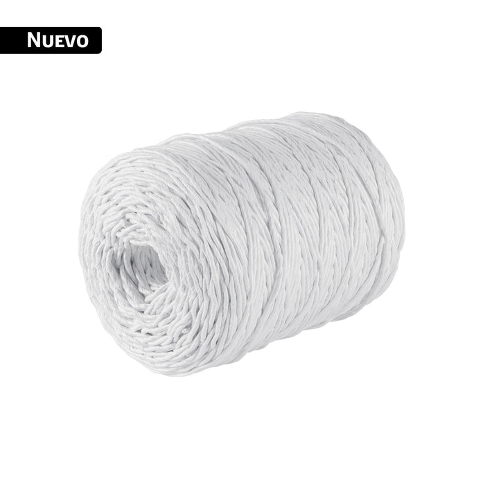 Rollo de rafia de 562 m color blanco calibre 8 g/m, FIERO