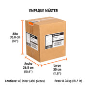Minirraspador plástico con cuchilla de 1-1/2', TRUPER