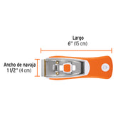 Raspador con cuchillas de 1-1/2', mango ergonómico, TRUPER