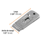Raspador de acero inoxidable con cuchillas de 1-1/2', TRUPER