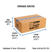 Canastilla inox para contracanasta 3-1/2', FOSET