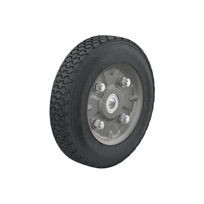 Rueda de hule sólido imponchable 8', doble balero, PRETUL