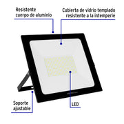 Reflector LED para exteriores 200W 3000K, VOLTECK BASIC