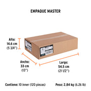 Conector 1/2' macho de ABS para manguera, TRUPER