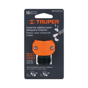 Conector 5/8'-3/4' macho de ABS para manguera, TRUPER