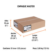 Conector 5/8'-3/4' macho de ABS para manguera, TRUPER