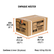 Juego de 6 piezas para reparar mangueras de 3/8' NPT, TRUPER