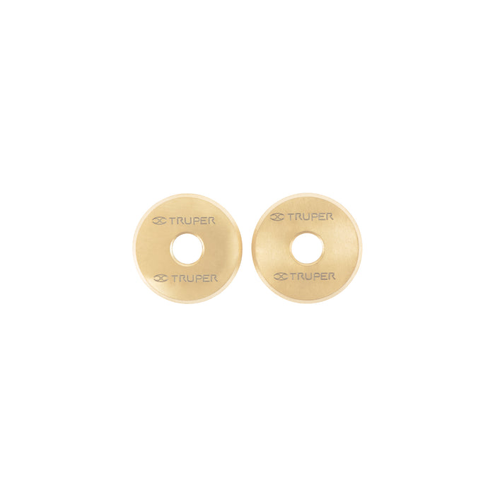 Repuesto 2 cuchillas titanio para cortador, 22 mm, TRUPER