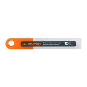 Estuche con 10 cuchillas SK4 de 9 mm para cutter, TRUPER