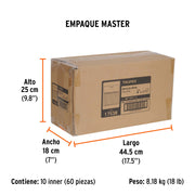 Blíster con 12 barras de silicón de repuesto para PIPE-1/2