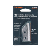 Blíster con 2 cuchillas de repuesto p/raspador RA-LE, TRUPER