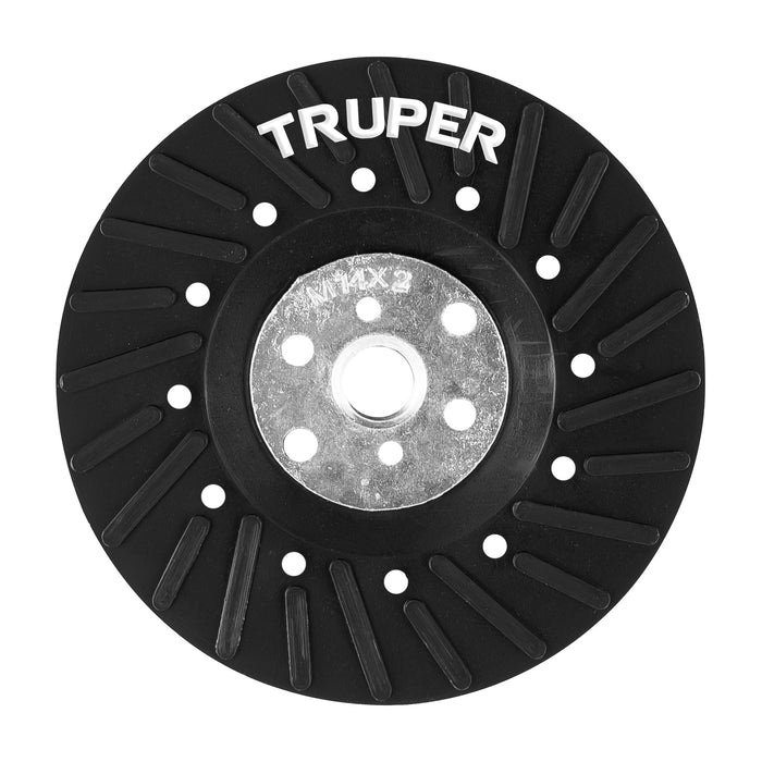 Respaldo para discos de lija 4-1/2', eje M14, TRUPER