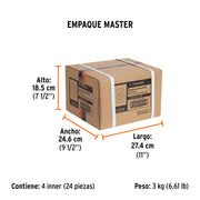 Respaldo para discos de lija 4-1/2', eje M14, TRUPER