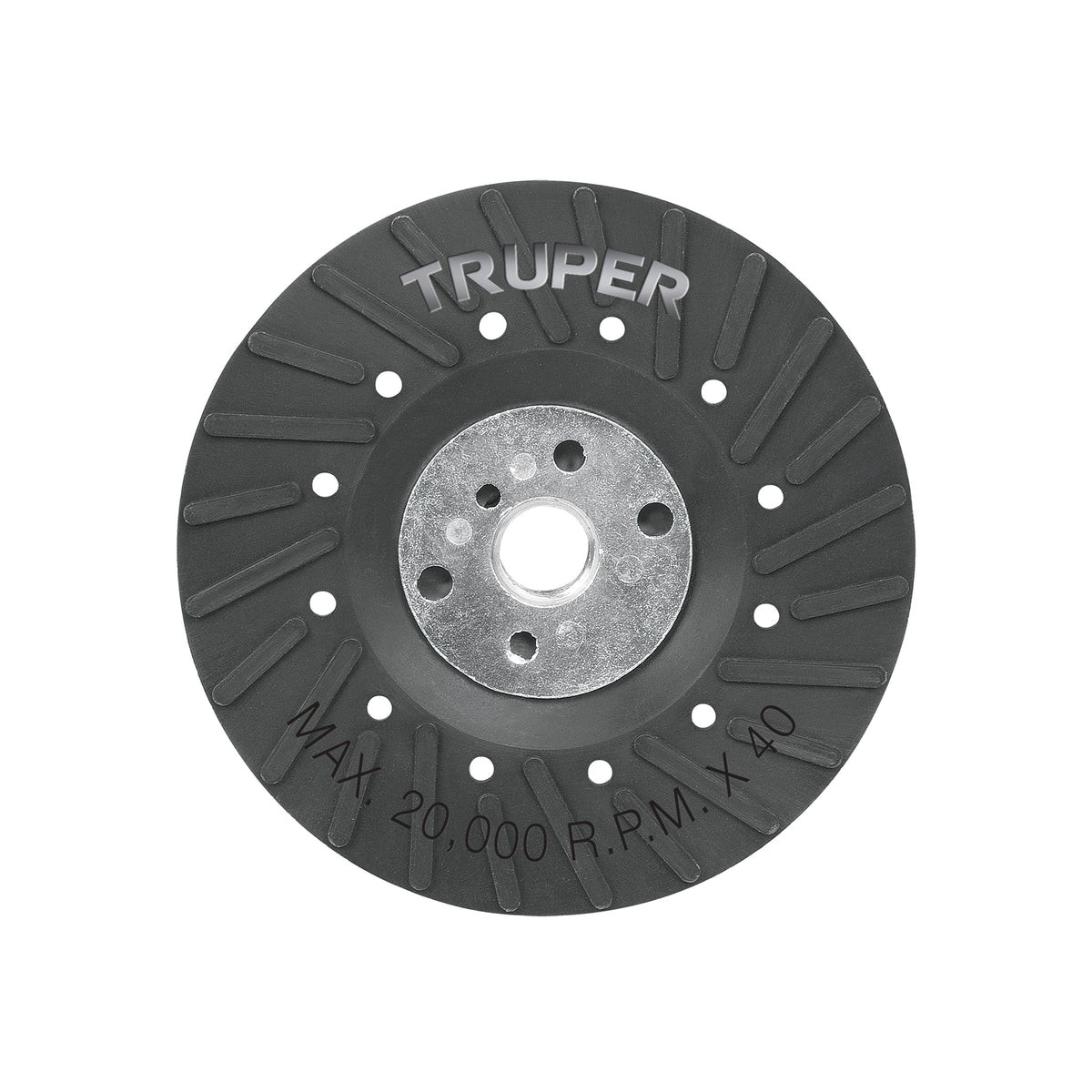 Respaldo para discos de lija 4-1/2', eje 5/8, TRUPER