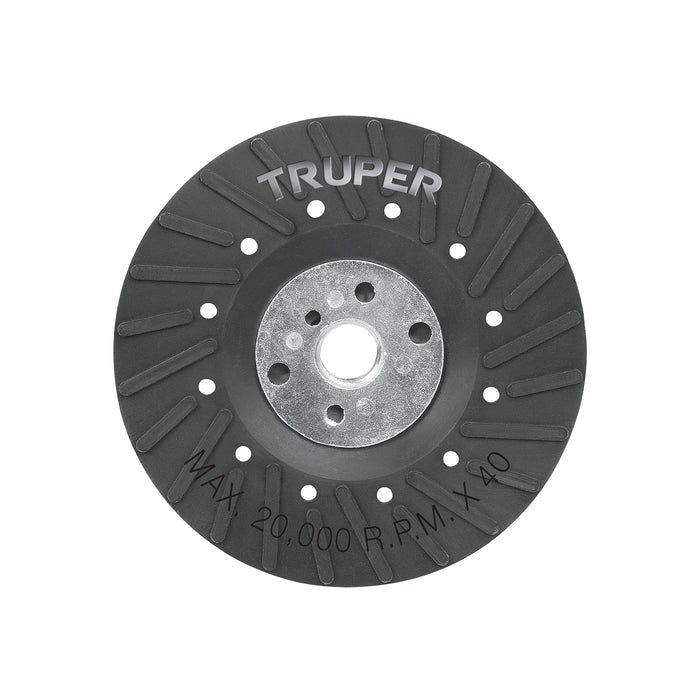 Respaldo para discos de lija 4-1/2', eje 5/8, TRUPER
