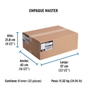 Regulador de gas LP, 1 vía, punta pol, baja presión