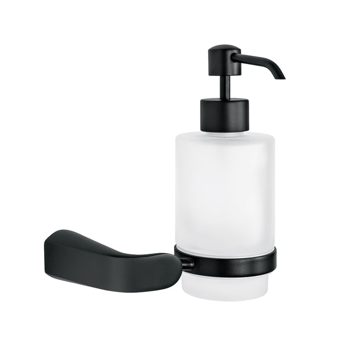 Dispensador de jabón a pared, negro, FOSET RIVIERA