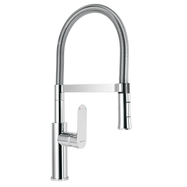 Monomando nariz flexible para fregadero, cromo,FOSET RIVIERA
