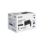 Monomando a pared para lavabo, negro, FOSET RIVIERA