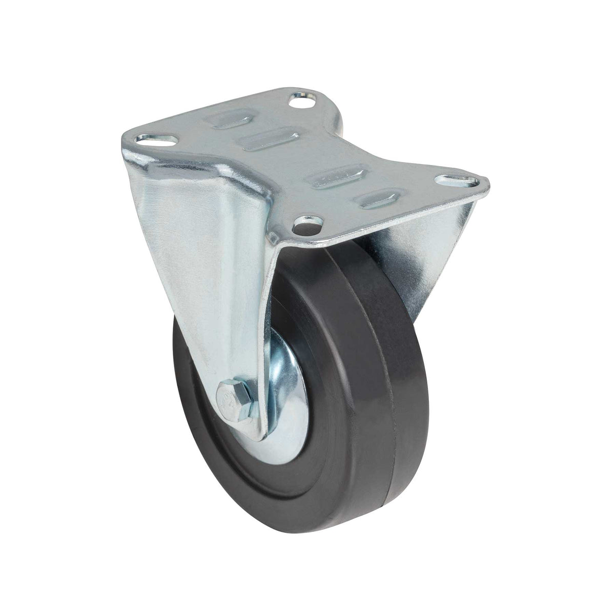 Rodaja hule 4', placa fija con balero, carga 60kg, FIERO