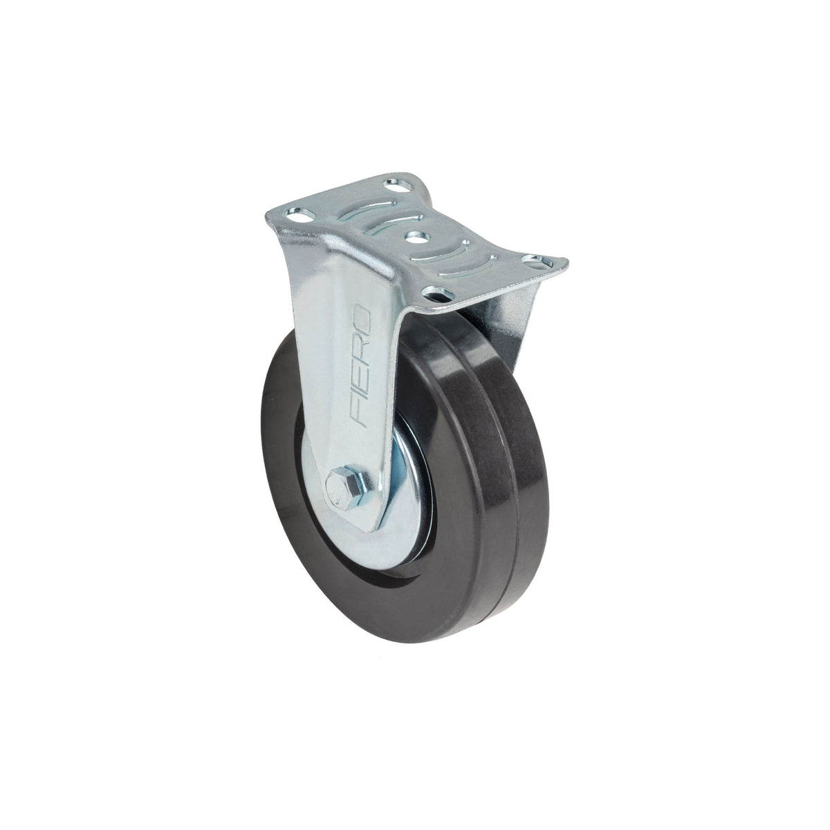 Rodaja hule 5', placa fija con balero, carga 130kg, FIERO