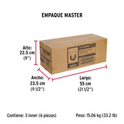 Rodaja hule 6', placa fija con balero, carga 150 kg, FIERO