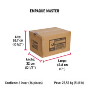 Rodaja hule 2-1/2' placa giratoria c/buje, carga 50kg, FIERO