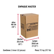 Rodaja hule 4', placa giratoria c/balero, carga 100kg, FIERO