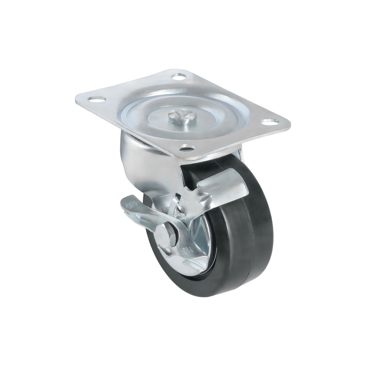 Rodaja hule 4', placa giratoria con freno, balero, 100kg