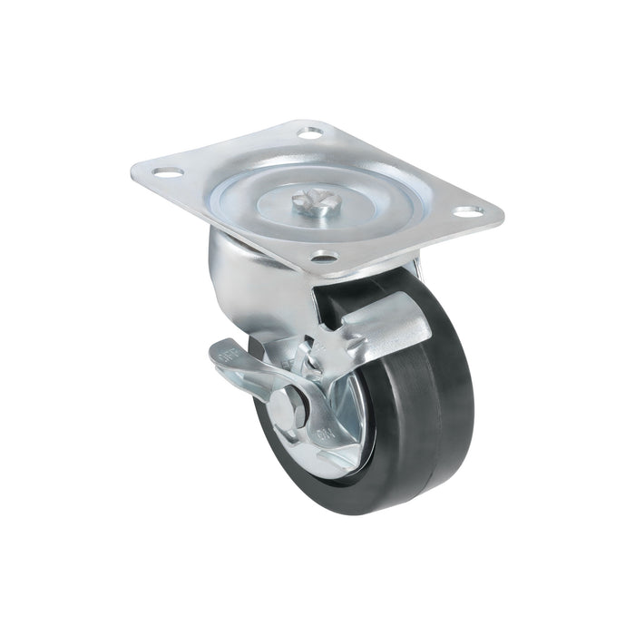 Rodaja hule 4', placa giratoria con freno, balero, 100kg