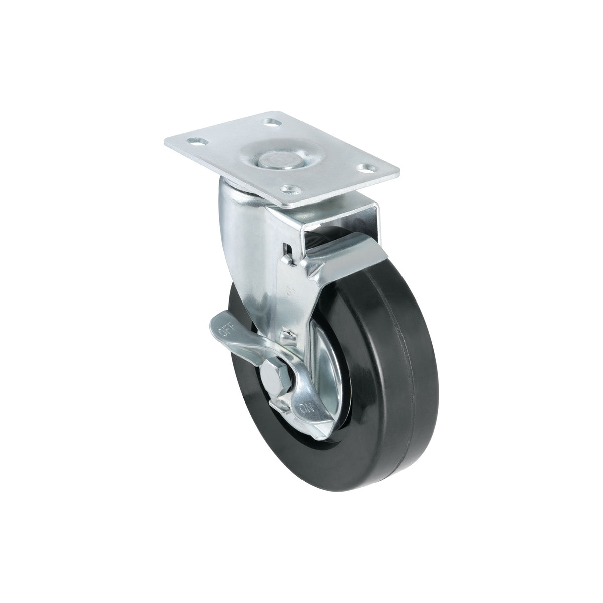 Rodaja hule 5', placa giratoria con freno, balero, 60kg