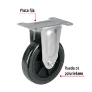 Rodaja de repuesto 5' para DIA-300P, placa fija, PRETUL