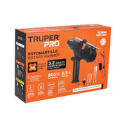 Rotomartillo SDS Plus/destornillador 3.2 J, 800W, TRUPER PRO