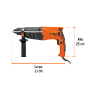Rotomartillo SDS Plus/destornillador 3.2 J, 800W, TRUPER PRO