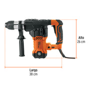 Rotomartillo SDS Plus/destornillador 6 J, 1500W, TRUPER PRO
