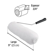 Rodillo para pintar 9 x 3/4' superficies rugosas, PRETUL