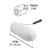 Rodillo para pintar 9x1-1/4'superficies extra rugosas,PRETUL