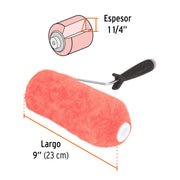 Rodillo para pintar 9 x 1-1/4' superficies extra rugosas