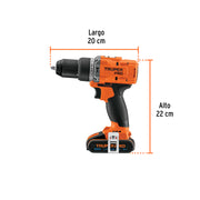 Rotomartillo/destornillador 1/2', 20V, 2 baterías 2Ah, PRO