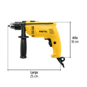 Rotomartillo/destornillador 1/2', 550W, PRETUL