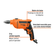 Rotomartillo/destornillador 3/8', 600W, TRUPER PRO
