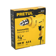 Rotomartillo/destornillador 3/8', 550W, PRETUL