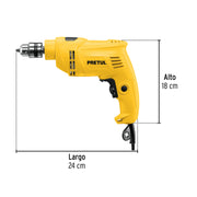 Rotomartillo/destornillador 3/8', 550W, PRETUL