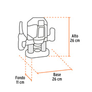 Router (Rebajadora) 1200W, 1-3/4 HP, TRUPER PRO