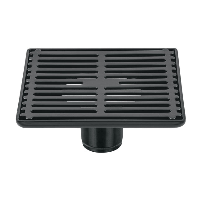 Resumidero cuadrado 6' x 6', acero inoxidable, negro, AQUA