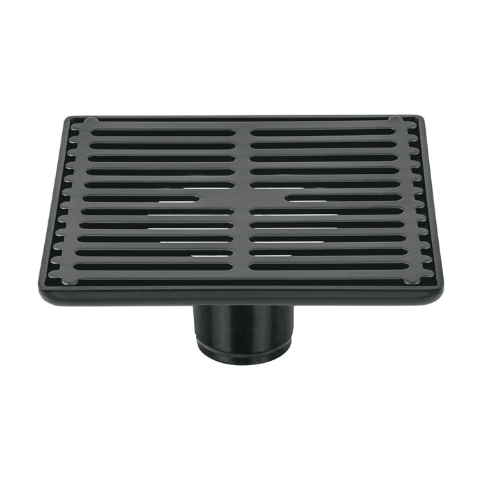 Resumidero cuadrado 6' x 6', acero inoxidable, negro, AQUA